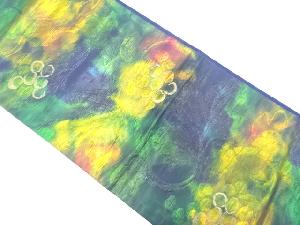 葡萄唐草模様織り出し　袋帯